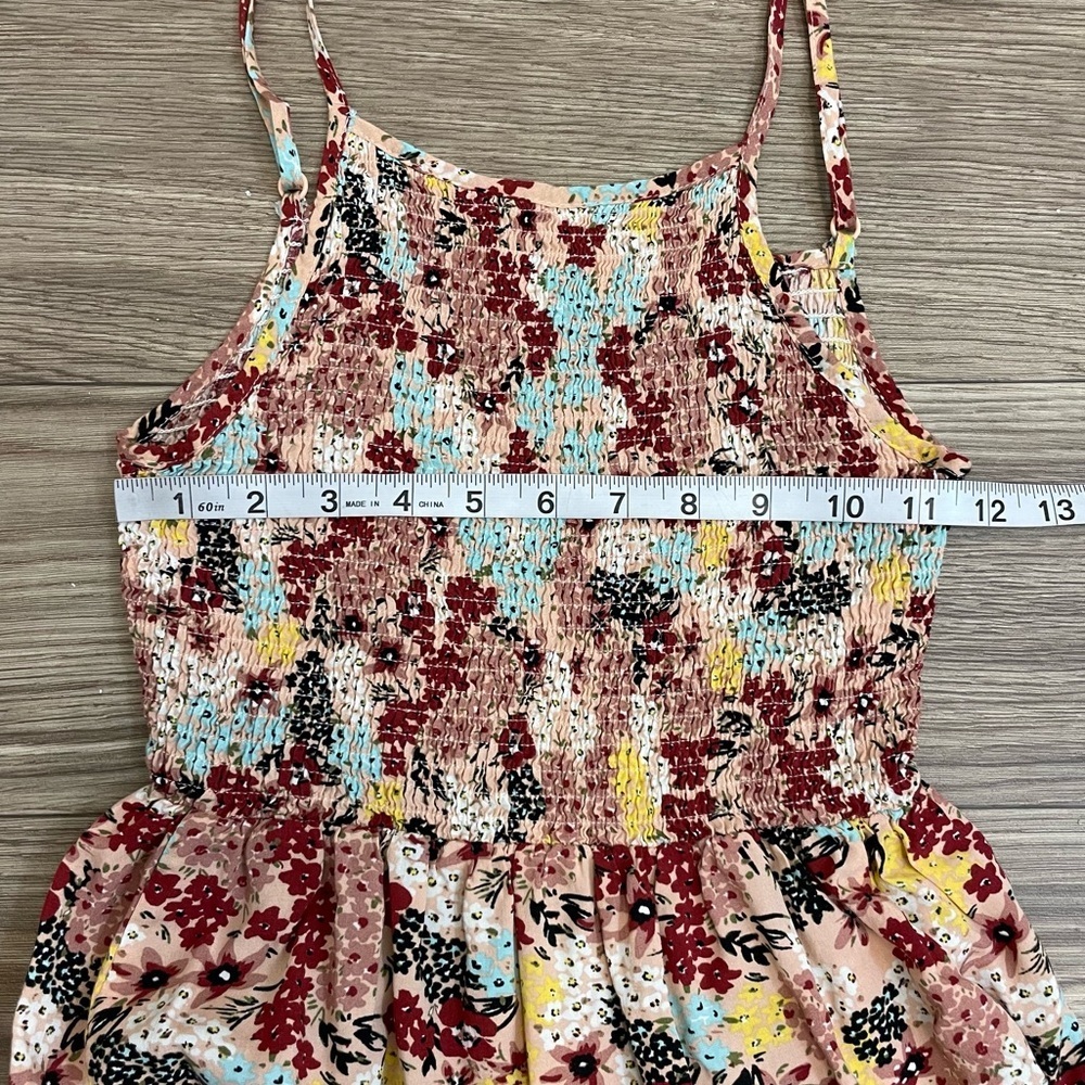 Abel the Label Smocked Upper Tiered Multicolor Floral Maxi Dress - Picture 8 of 11